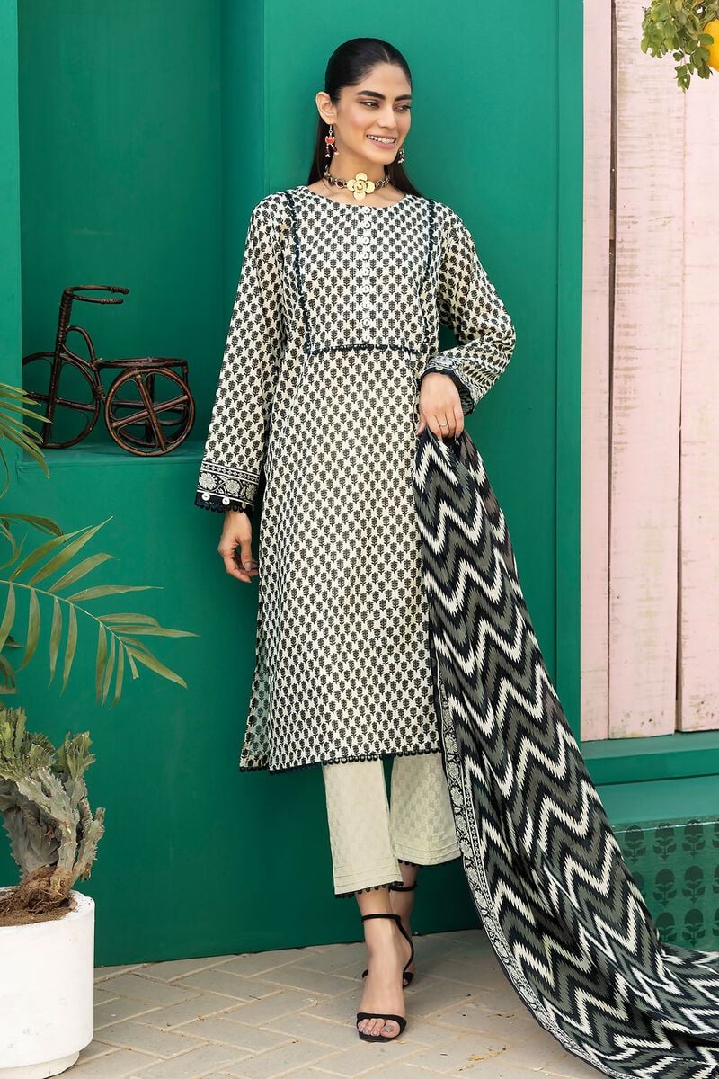 Khaadi-Lawn-suit-in-cream