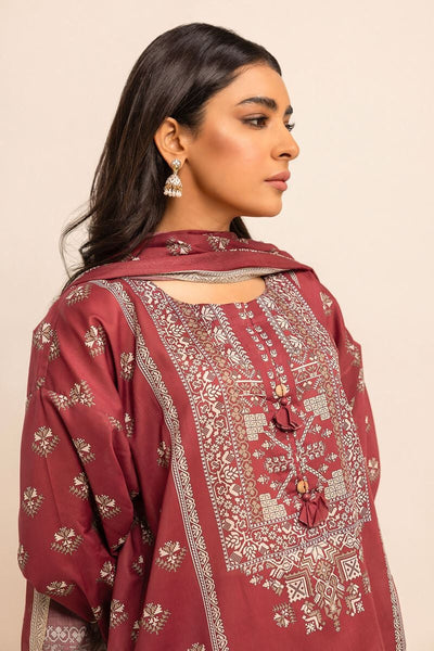 Khaadi-Lawn-suit-in-red