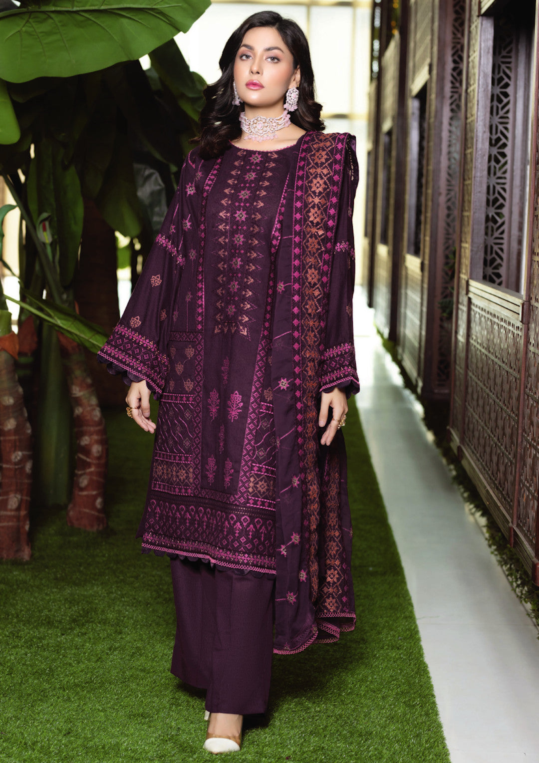 resham-karandi-embroidery-suit-purple