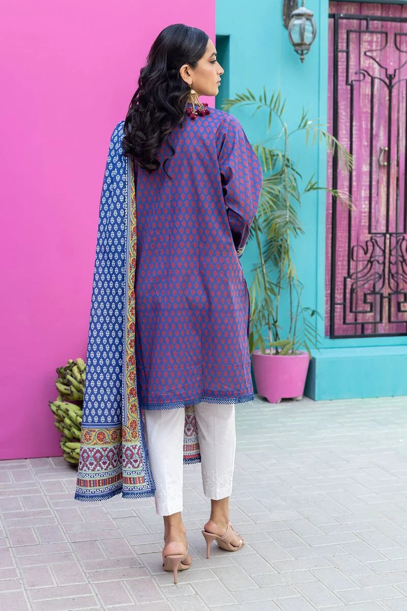 Khaadi-Lawn-suit-in-blue